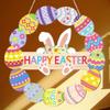 Wooden Welcome Door Sign Pendant Colorful Happy Easter Wall Decor  Party Favors