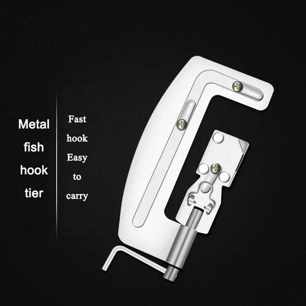 High Quality Semi Automatic Fishing Hooks Line Tier Machine Portable Stainless Steel Fish Hook Line Knotter Tying Binding Stonego Fishing Tool