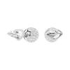 Swarovski Lucent Spherical Pavé Crystal Rhodium Plated Stud Earrings Women's Silver/White 5686483