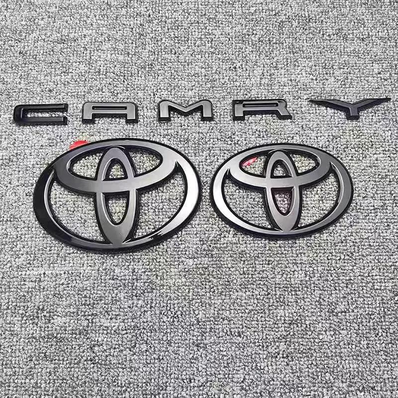 

Suitable for 2024 2025 9th Generation Toyota Camry Hood Badge Trunk Badge OVERLAY Modification Gloss Black Matte Black