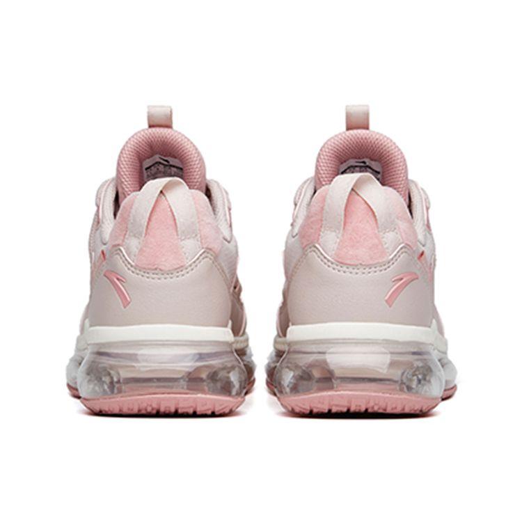 Anta Comfortable Shock Absorbing Non-Slip Durable Low-Top Running Shoes Women Sneaker Gray Pink 922145501-3