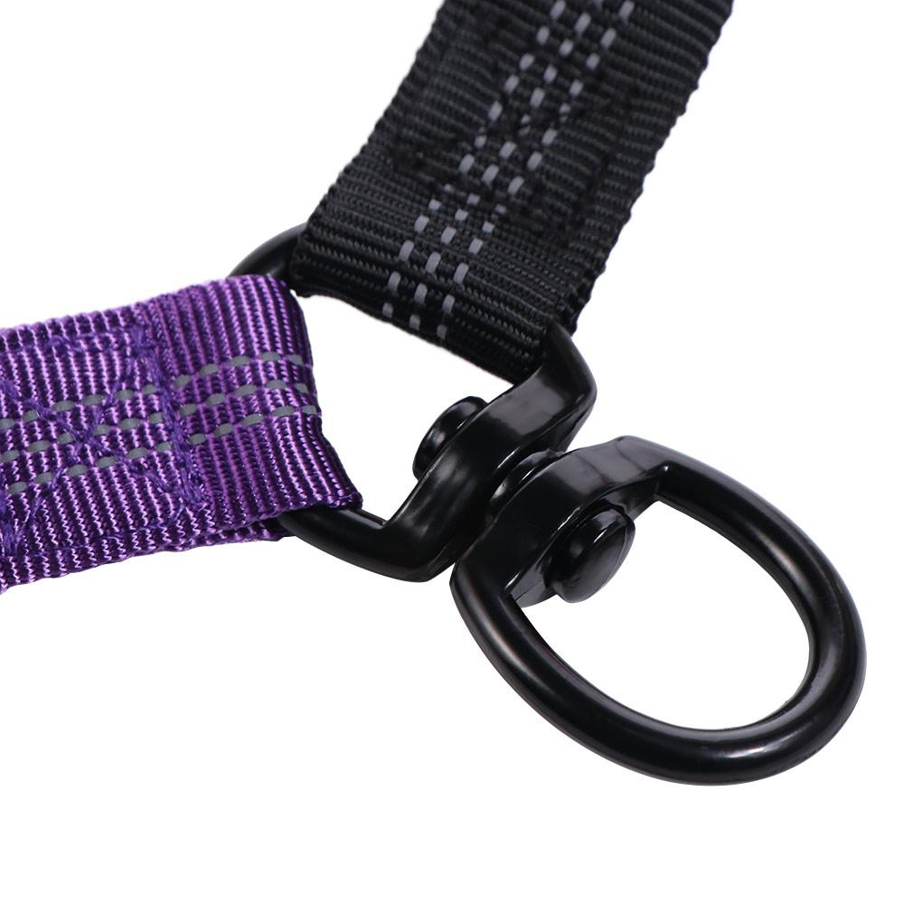 360° Swivel Double Dog Leash Reflective Two Dog Traction Leash Nylon Two Dog Lead Pet Puppy