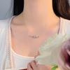 Light Luxury Flower Necklace for Women Exquisite High-end Feeling Fresh Fairy Collarbone Chain Necklace