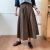 New ArrivAls Open Run Women ClAssic BAck BAnding PleAted A Line Long Skirt