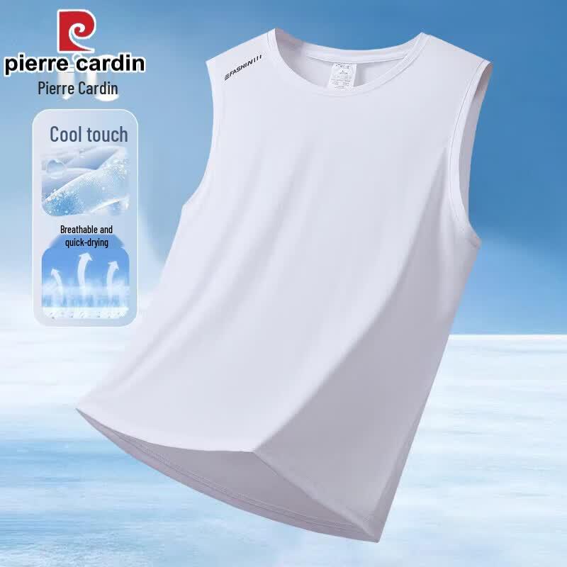 Pierre Cardin Men's Ice Silk Quick-Dry Sleeveless Sport Vest