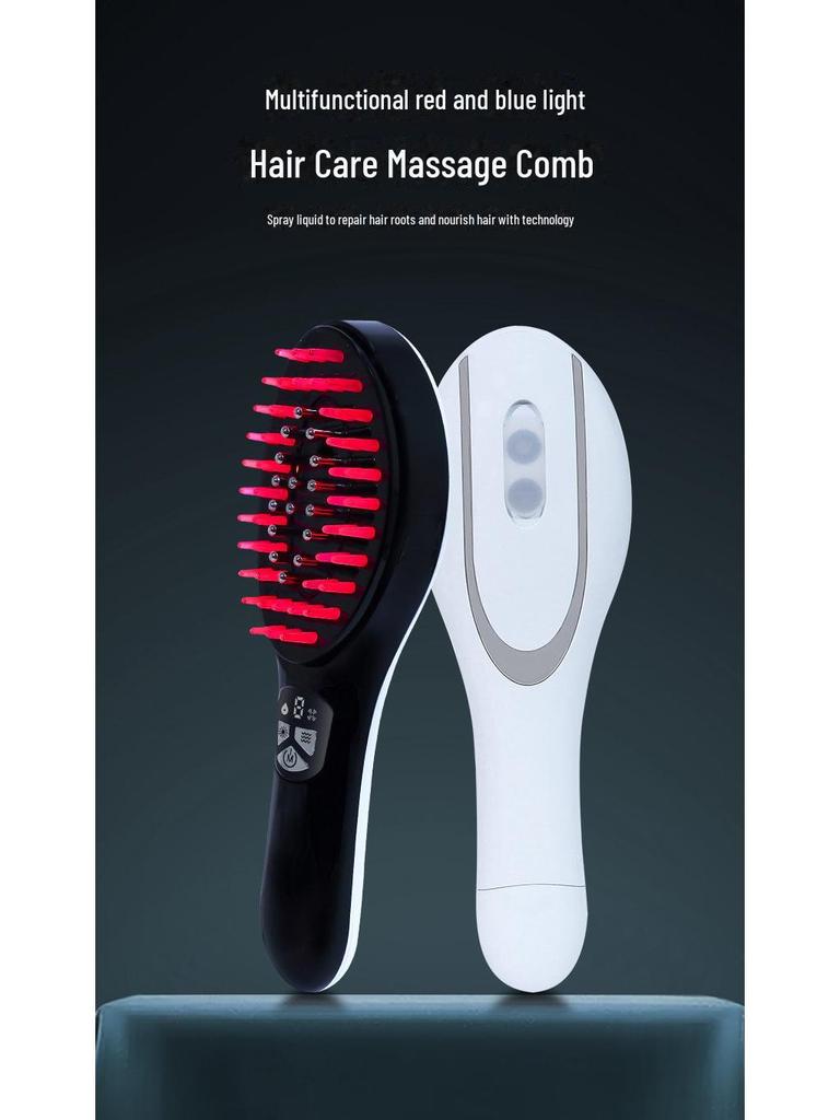 Electric Hair Growth Comb with Red Light Therapy & Essential Oil Mist