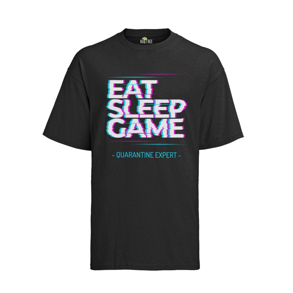 

Eat Sleep Game Quarantine Geek Nerd Zocker Konsole PC Gamer Bio Herren T-Shirt M