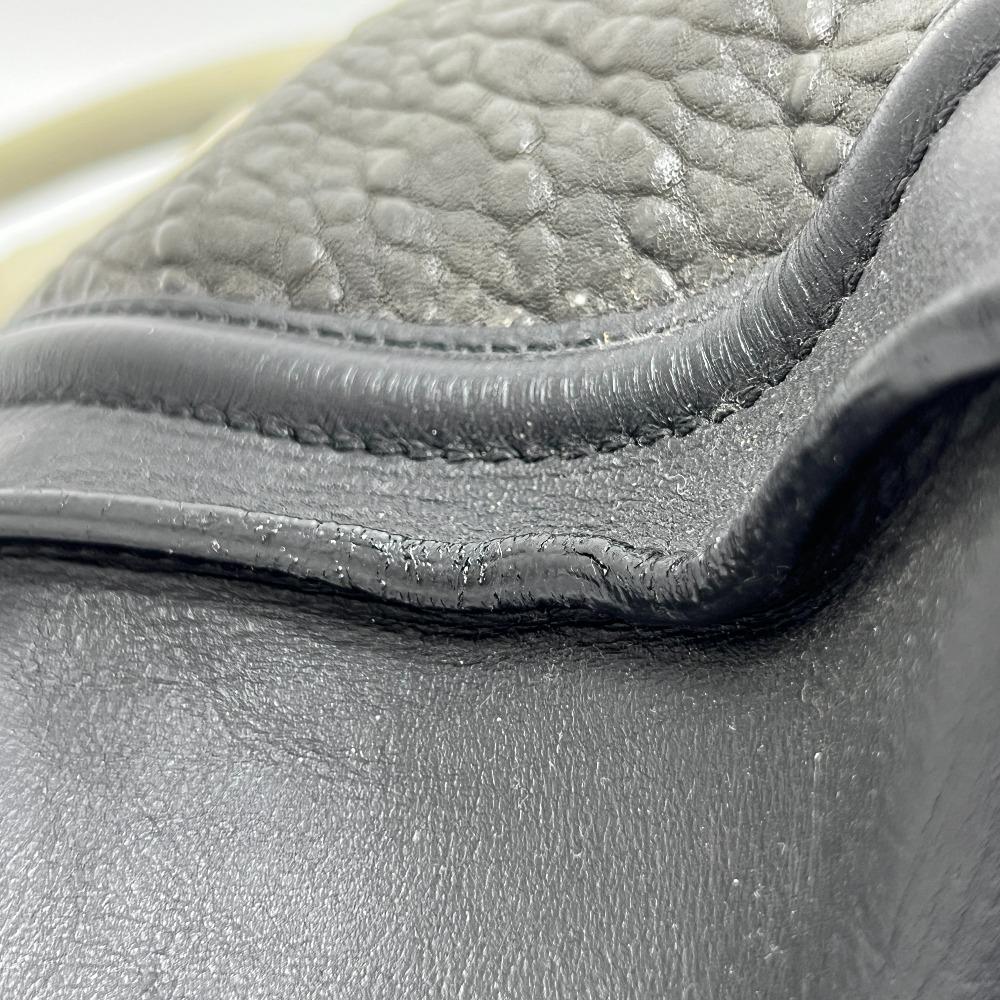 CELINE Luggage medium Bag Hand Bag Tote Bag Leather Black/gray