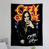 Retro Oozzy Oosbourne Band Colorful Tapestry Wall Hanging Hanging Tarot Hippie Wall Rugs Dorm Wall Art Decor