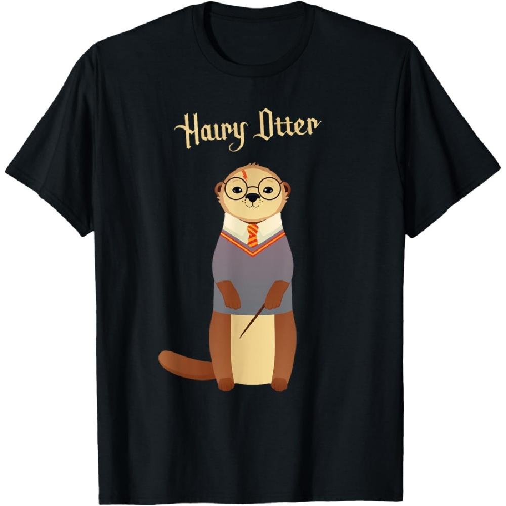 Hairy Otter - Funny Otter Wizard T-Shirt S чёрный