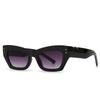 High-Quality New in Fashion  Designer Cat Eye Women Sunglasses For Female Gradient Vintage Rivet Sun Glasses Luxury Sexy Ladies Eyewear