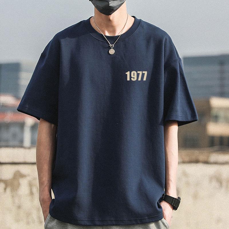 Premium Quality Unisex 100% Pure Cotton Short-Sleeved T-shirt, 240g Combed Cotton, Loose Fit