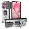 For vivo V60 5G Case PC+TPU Kickstand Phone Protector with Lens Cover