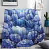 1Pc Cartoon Print Flannel Blanket, High Quality Comfortable for All Seasons, Home Decor, Warmth and Comfort, Perfect for Christmas Birthday Gift