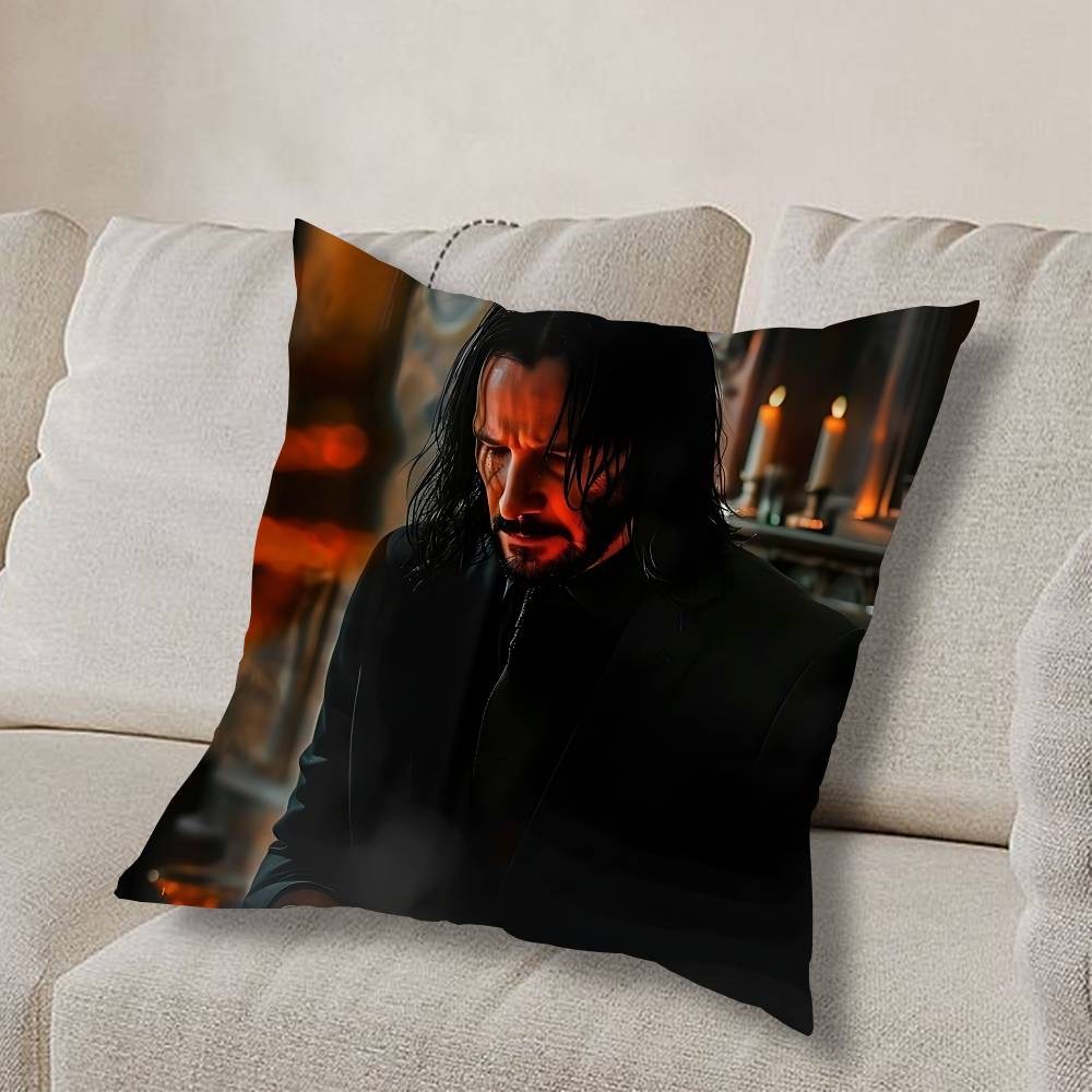 top assassin J-John Wick Pillow Case Sofa Living Room Bedroom Headboard Backrest Cushion Square Cushion Nap Time