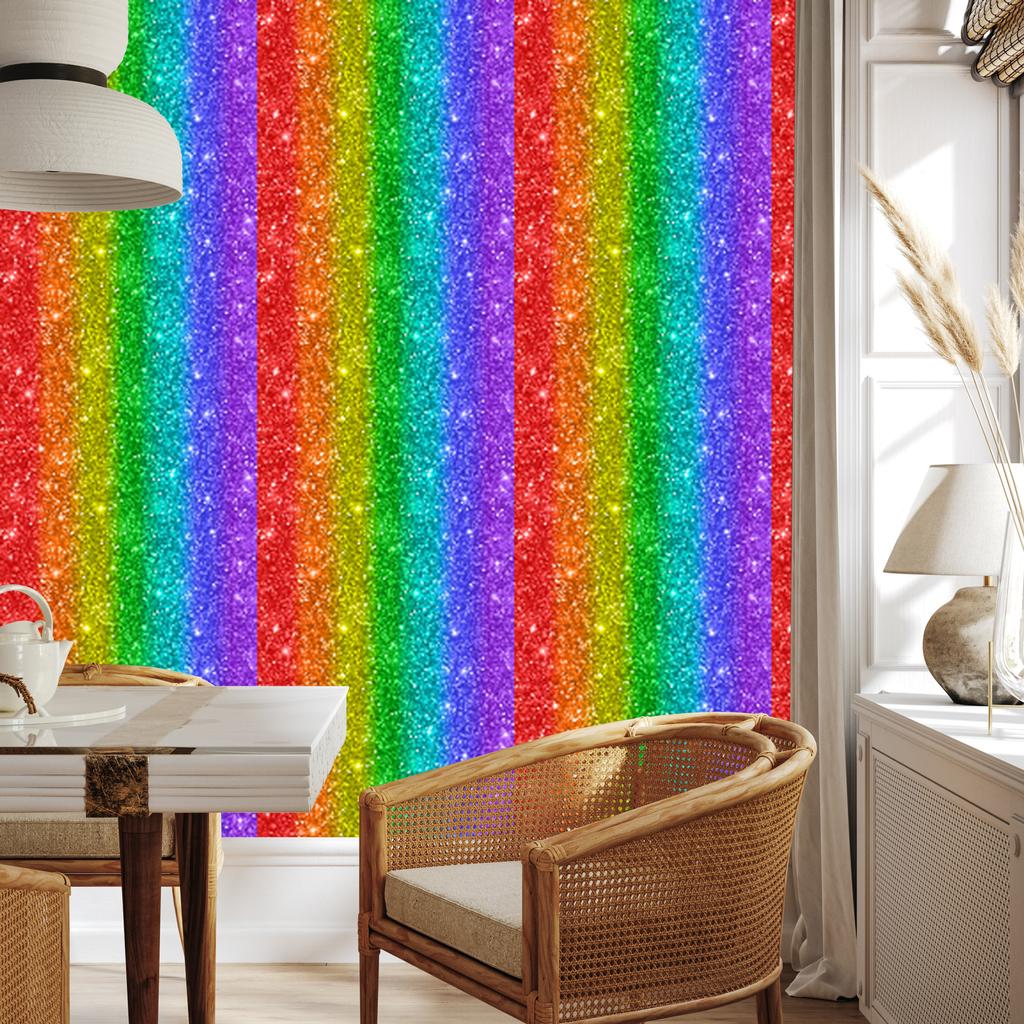 Purple and Red Glitter Wallpaper for Living Room and Bedroom 50x1000