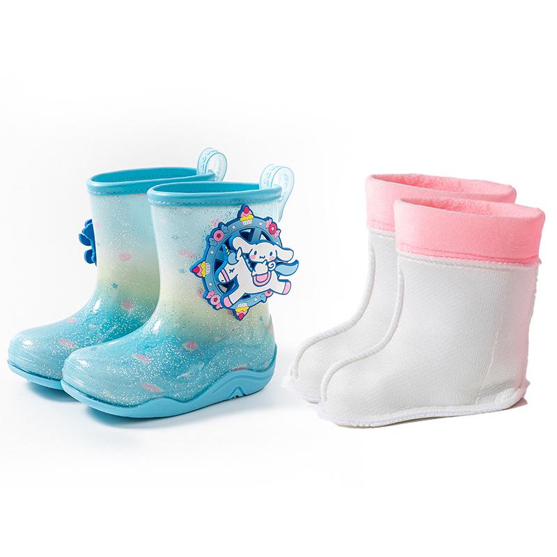 Sanrio Kids' Lightweight, Non-slip, Wear-resistant Cute Rain Boots for Girls and Toddlers