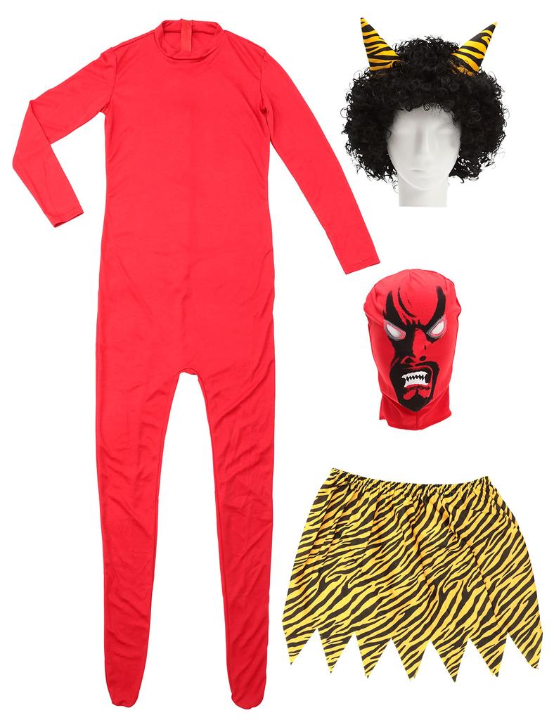 Clearstone Cosplay Halloween Setsubun Real Demon M Red pentru bărbați