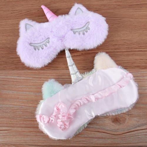 Frcolor Eye Mask, Light-Blocking Eye Patch, Lightweight, Restful Sleep, Cute Unicorn Sleep Cover, Soft, Pressure-Free, Sleep Aid, Travel, Nap, Adults