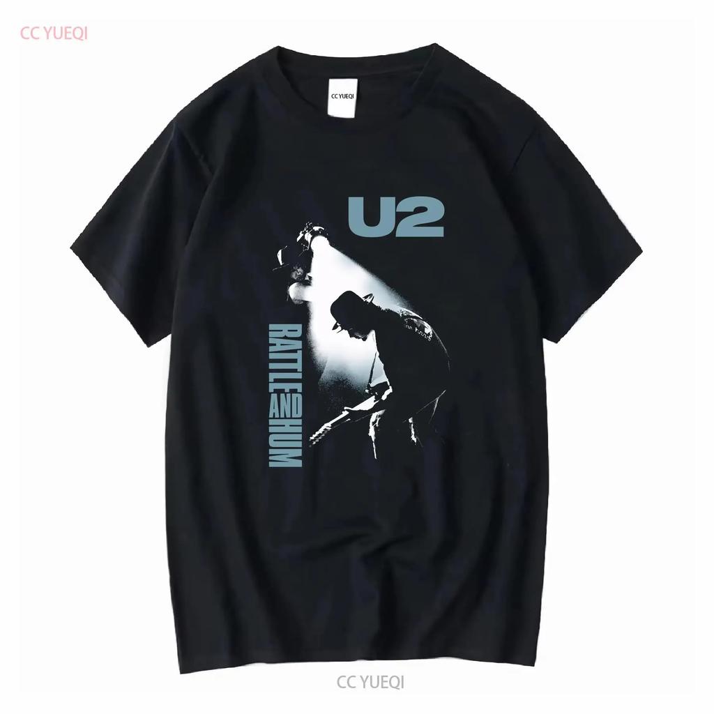 U2 Rattle and Hum Band Graphic Black T-shirt