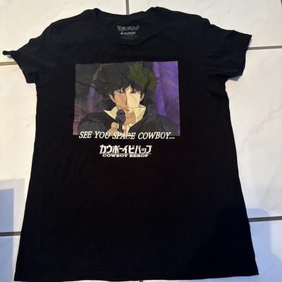 Cowboy Bebop Japanese Mens S 18.5x25 Sunrise Funimation Retro Anime T-shirt Unisex T-Shirt