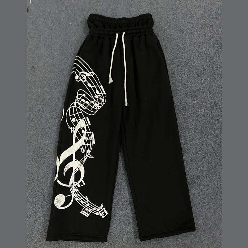 Evropské a americké retro street graffiti tištěné tepláky