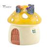 Resin Miniature Garden Ornament Waterproof Popular 3 Sizes Cute Mushroom Gardening Props for Home Decor