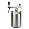 Pressurized Beer Keg System Stainless Steel Mini Growler Keg Adjustable Beer Tap Faucet Premium
