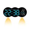 New living room wall clock digital LED electronic clock with lighting multi-function alarm clock temperature with remote control 2808