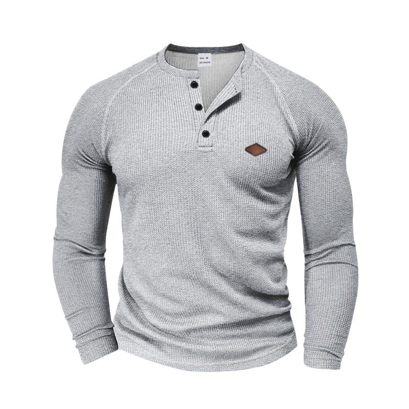 Men's Long Sleeve T-shirt Casual Spring and Autumn Thin Quick Drying T-shirt