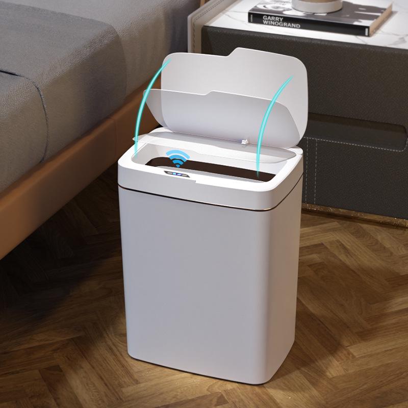 Smart Sensor Trash Can for Home: Bedroom, Kitchen, Toilet, Gap-Fitting Design, High Aesthetic Appeal, Fully Automatic.