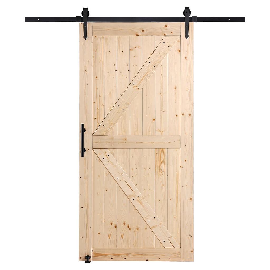 Barn Door and Hardware Kit 30" X 42" Wood Sliding Barn Door Kit Smoothly