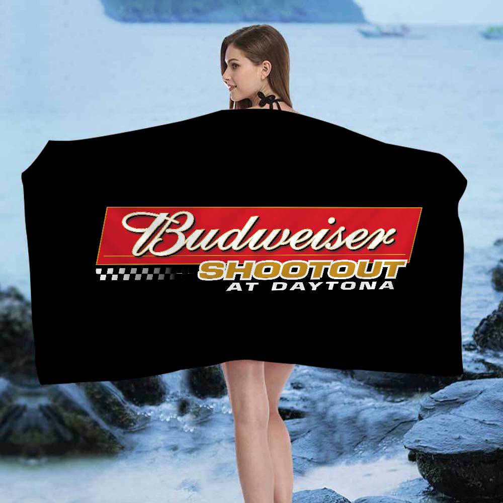 König des Bieres B-Budweiser Strandtuch Bunte Badetücher für Mädchen Mikrofaser Schnelltrocknend Sandfrei Strand Yoga Spa Fitnessstudio Pool