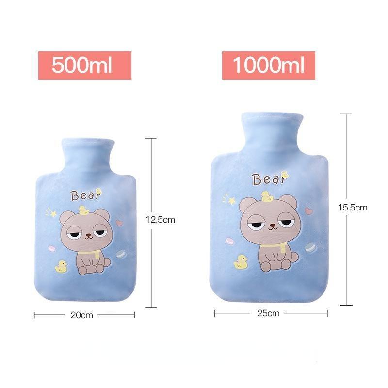 1Pc Winter Hot Water Bag Student Cute Hot-Water Bag Cute Pet Plush Warm Handbags Hot Water Bottle