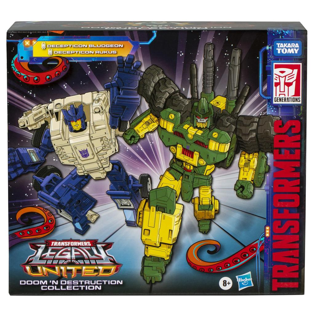 Transformers Legacy United Doom Destruction Bludgeon Mayhem Attack Squad Conversion Action Figures 2 & Collection, & Rukus, Pack, 8+ [Amazon