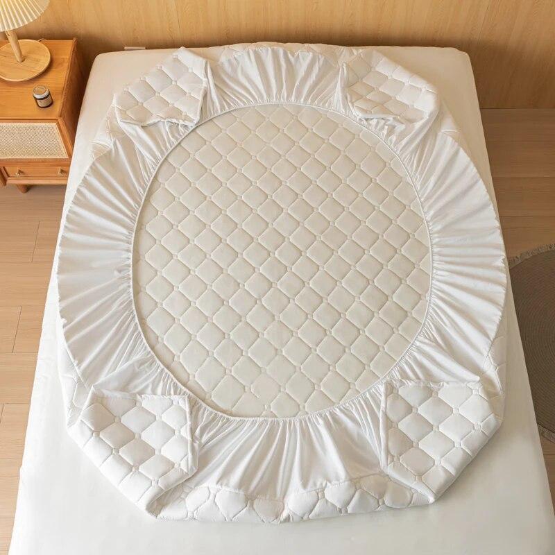 100% Waterproof Bed Cover Elastic Breathable Mattress Cover for Home Bedroom Hotel Waterproof Mattress Protector 140/160/200x200