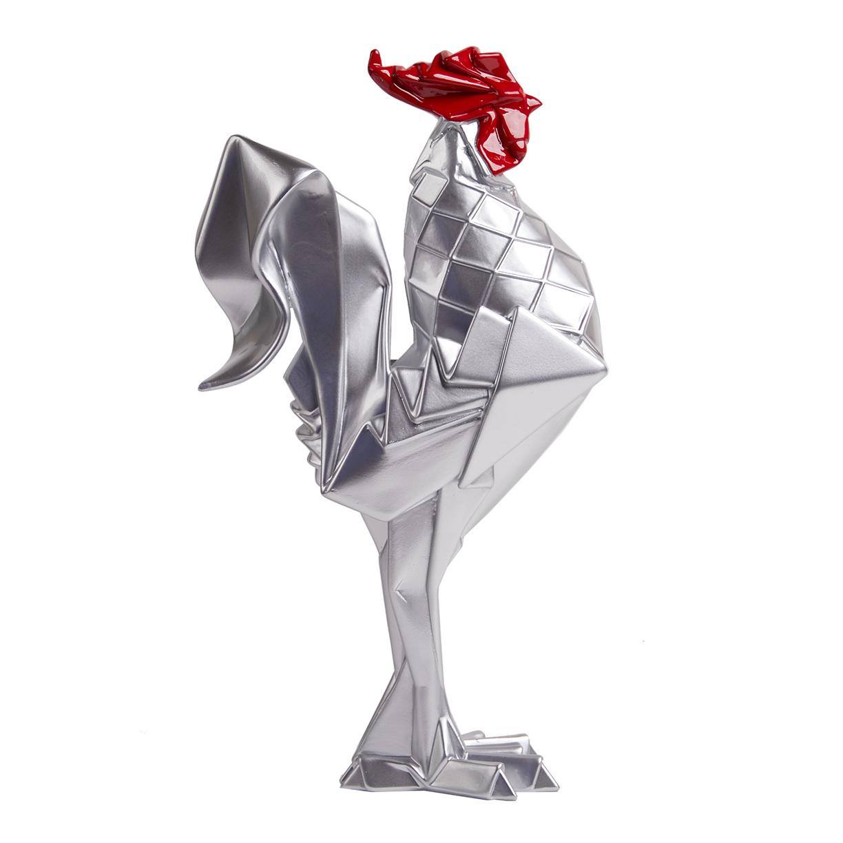 

Креативные Оригами Смола Петух Ремесло Украшения Абстрактная Скульптура Животного Декоративное Искусство Статуэтка Петуха Подарок Домашнее Украшение Новый серебряный