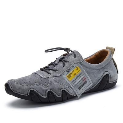 Autumn New Men's Shoes Breathable Men's Casual Leather Shoes Octopus Beanie Shoes Genuine Leather Sports Trendy Shoes