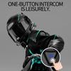 X6 Motosiklet Kask Kulaklık Moto Interkom Bluetooth 5.0 Kablosuz Interkom Hoparlör Handsfree Kask Walkie Talkie 2 Rider 1000 M