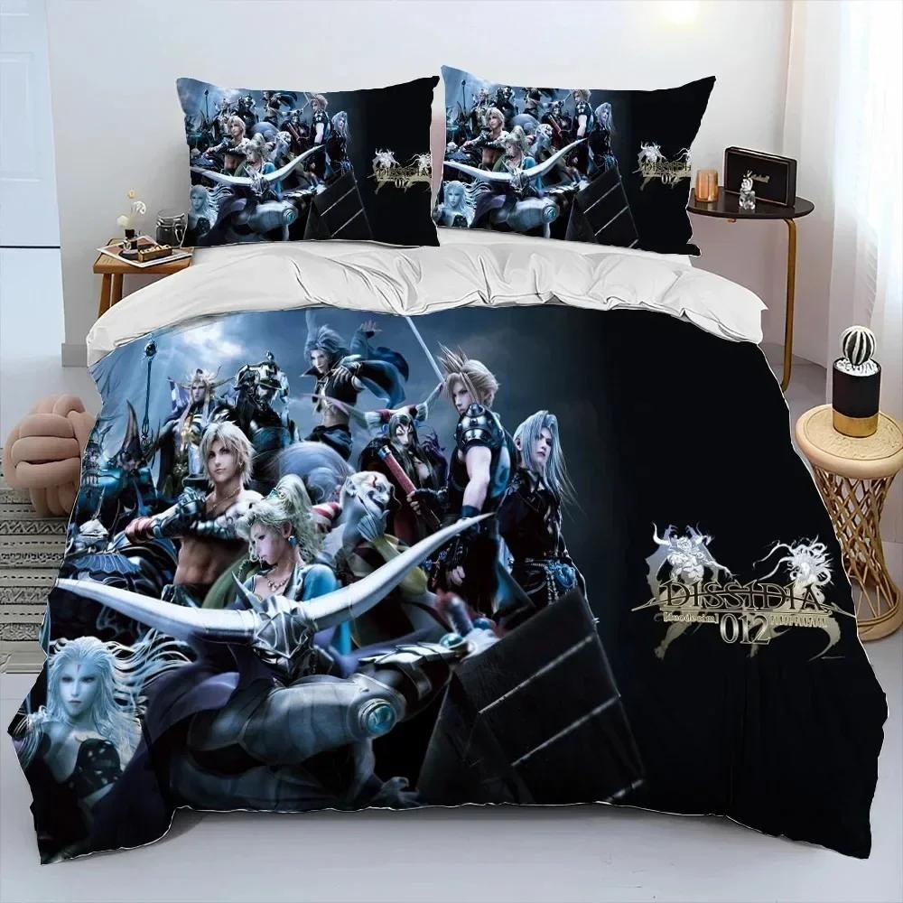 

Final Fantasy Series Games Printed Bed Set Duvet Cover Pillowcase Bedding Set Bed Linen Sheet Quilt Cover Full Queen King Size 135x200cm