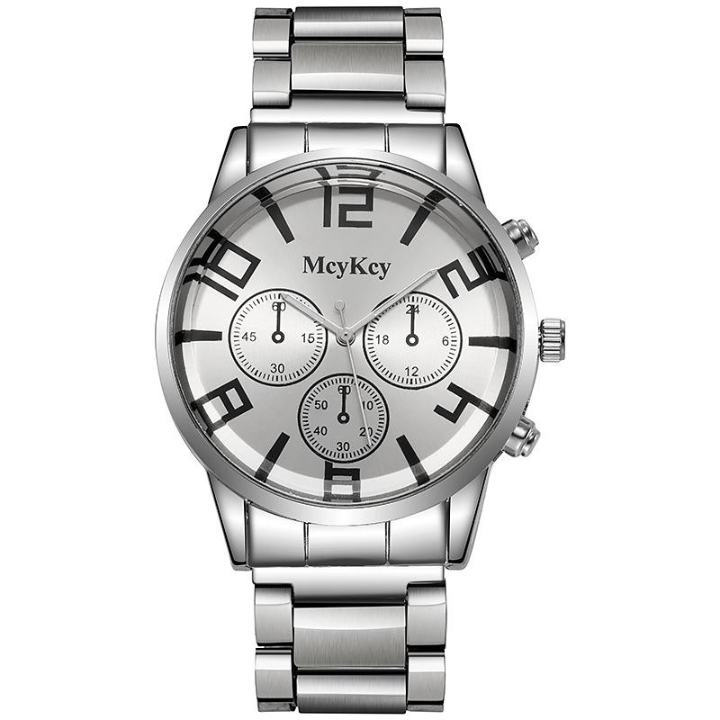 Men S Business Steel Belt Watch, Prism Glass, Xi Yin Model белый