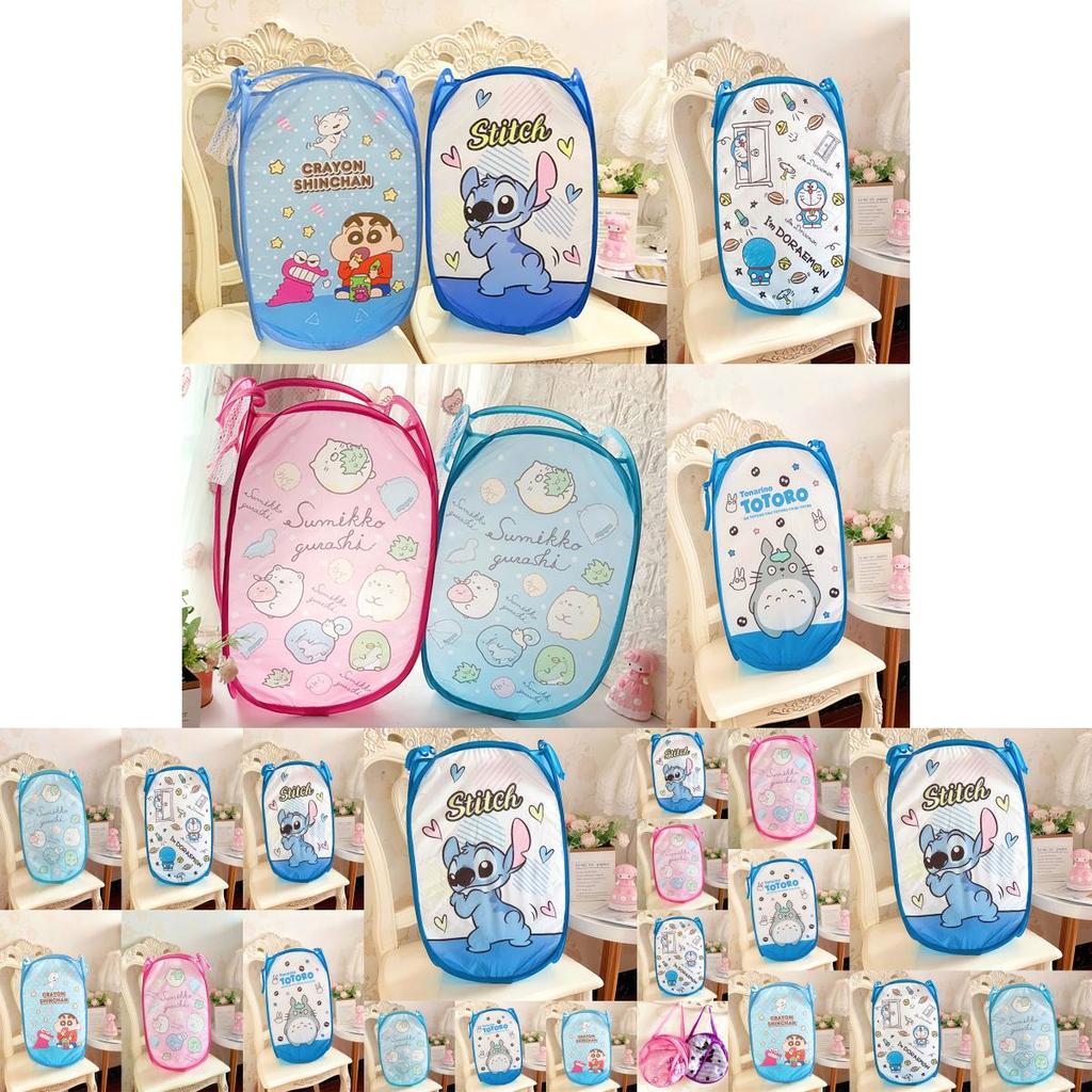 Cute Cartoon Patterned Stitch Sumikkogurashi Foldable Laundry Hamper For Easy Organization