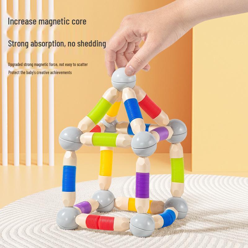 Multifunctional Magnetic Twist Sticks: Concentration & Dexterity Builder for Kids