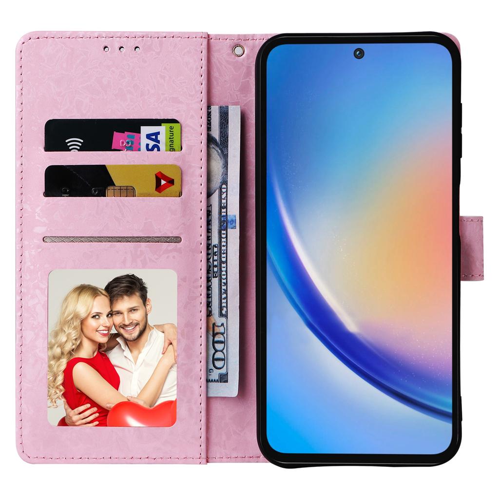 Для Samsung Galaxy A35 5G Шкіряний чохол з RFID-блокуванням, слотами для карток, чохол для телефону