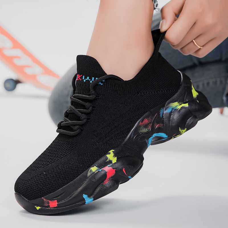 Ete Purple Black Sneakers For Woman Casual Walking Shoes Black And White Boots Sport Luxury Brand Snaeaker Retro New In