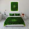 Green Spiral Decorative Set Soft Comfortable Duvet Cover Bedding Set Included 1*Duvet Cover & 2*Pillowcases, Gift