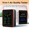 1 Piece Wifi 15 In 1 Tft Display Portable Aqi Pm0.3 Pm1.0 Pm2.5 Pm10 Co Co2 Tvoc Hchc Tester Home Air Quality Monitor
