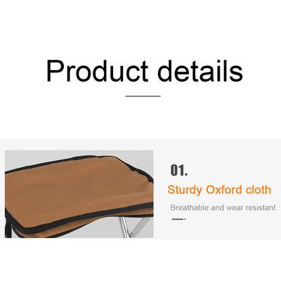 Folding Stool Outdoor Camping Chair Portable Ultralight Stainless Steel Handbag Pocket Little Mazar For Nature Hike Fishing Tourist