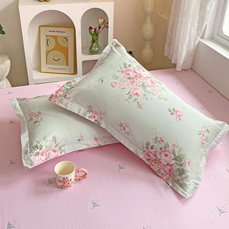 Set of Two Pure Cotton Pillowcases, 48x74cm - Pillow Core Covers [Pair Only]