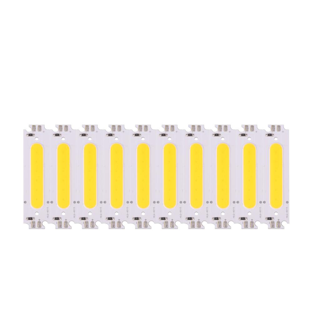 10Pcs DC 12V 2W COB Chip Light Source Fits for DIY LED Lamp Lighting Fixtures Car Lights